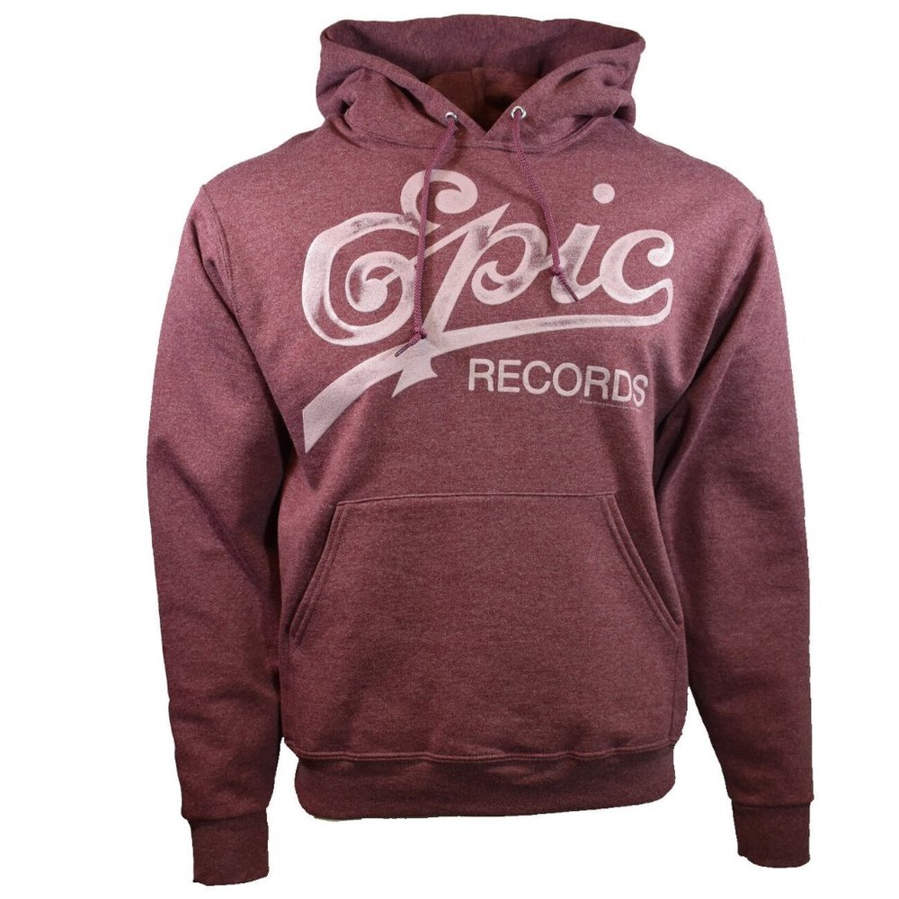 MEN'S Sweatshirt Hoodie -Music Studio-EPIC RECORDS -Size M - Pullover .